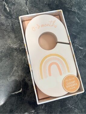 Baby clothes closet dividers